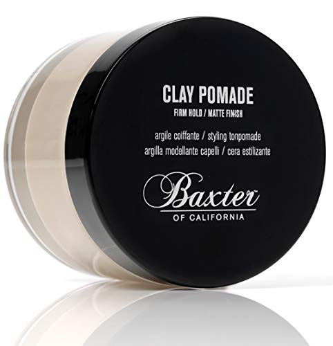 Baxter of California Clay Pomade, Matte Finish/Strong Hold, Hair Pomade for Men, 2 fl. oz.