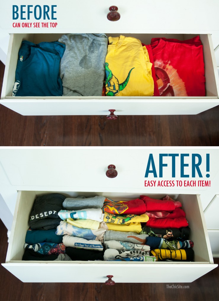 fold clothes vertically