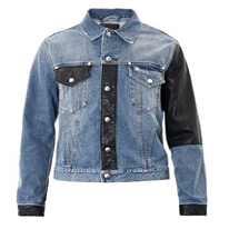 faux denim jacket